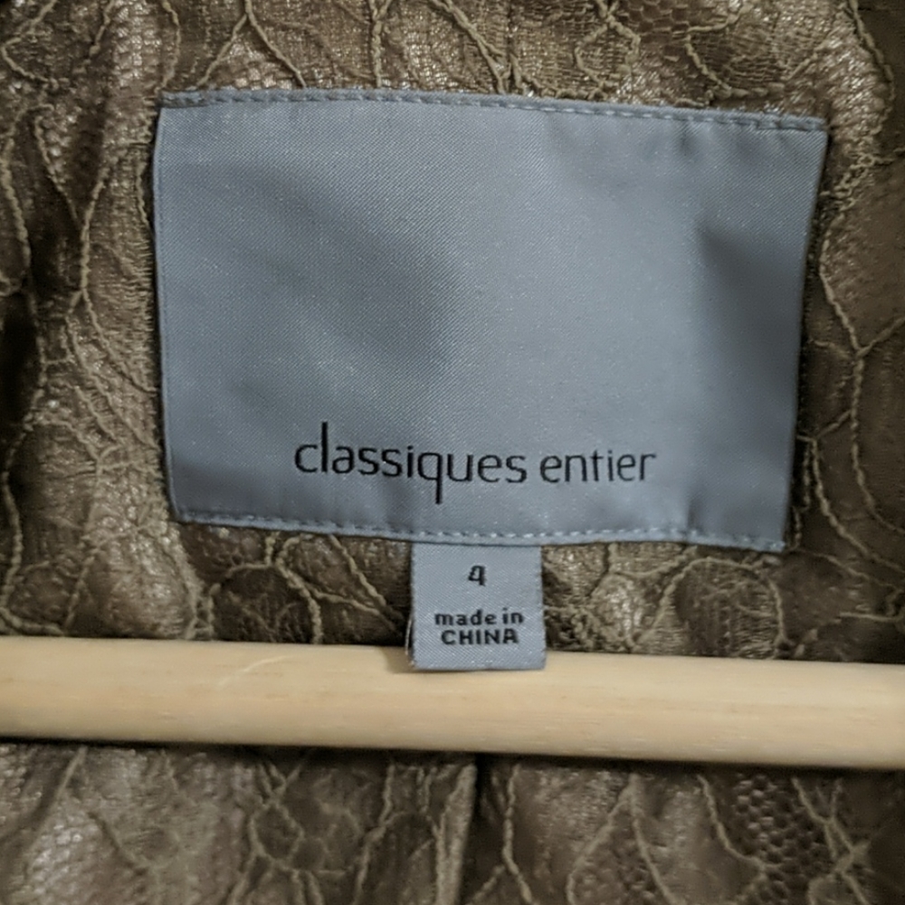 Brown Crosshatched Blazer - Picture 3 of 5